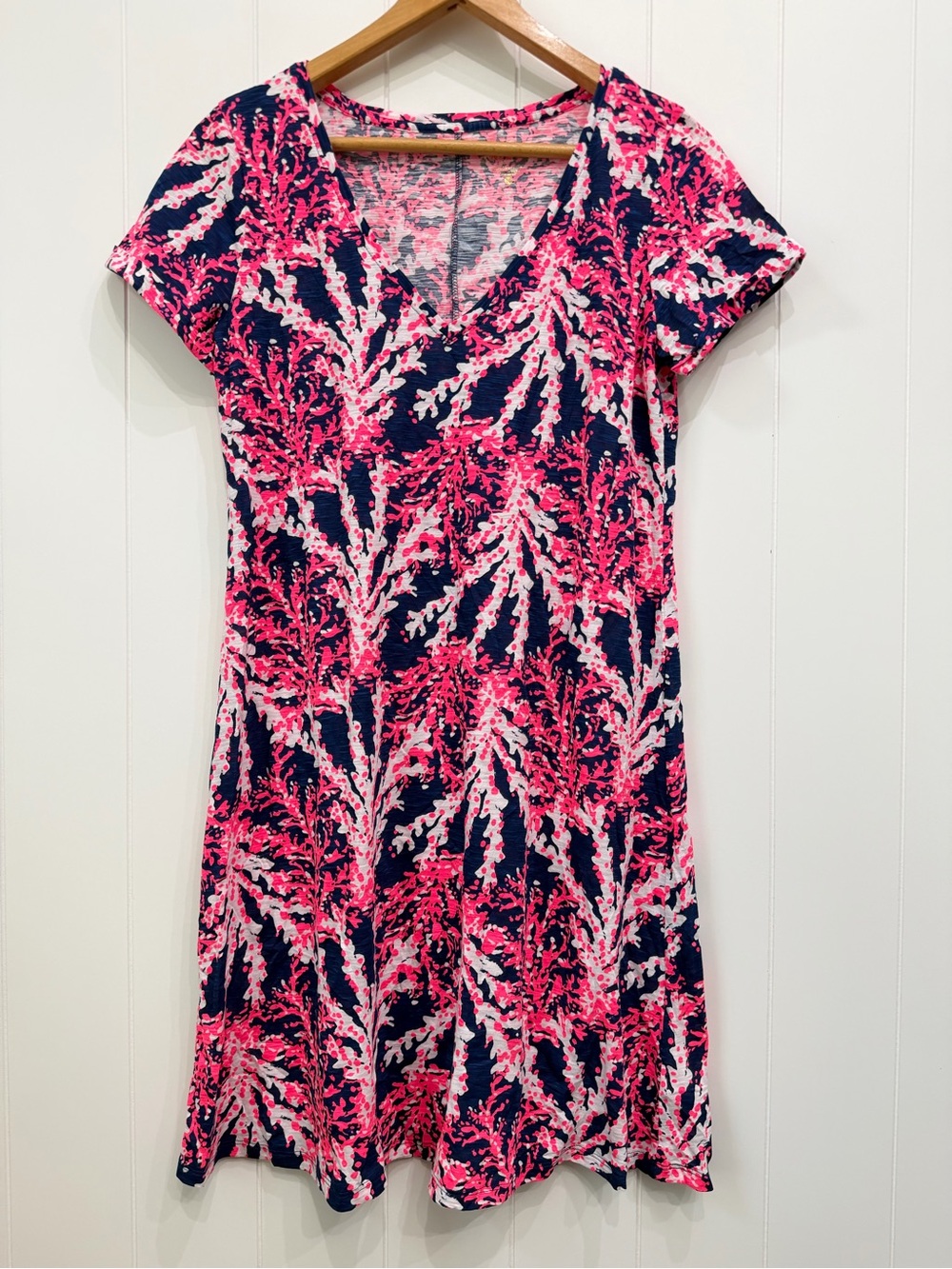NWT Lilly Pulitzer Jessica Short Sleeve Dress Nauti Navy Beyond The Sea Size M